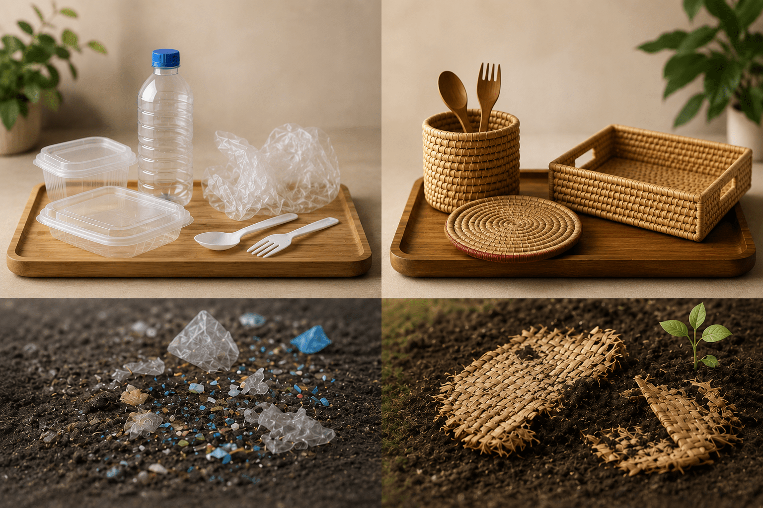 Plastic vs. Natural Materials: What Happens After a Product's Life Ends - Greenkraft