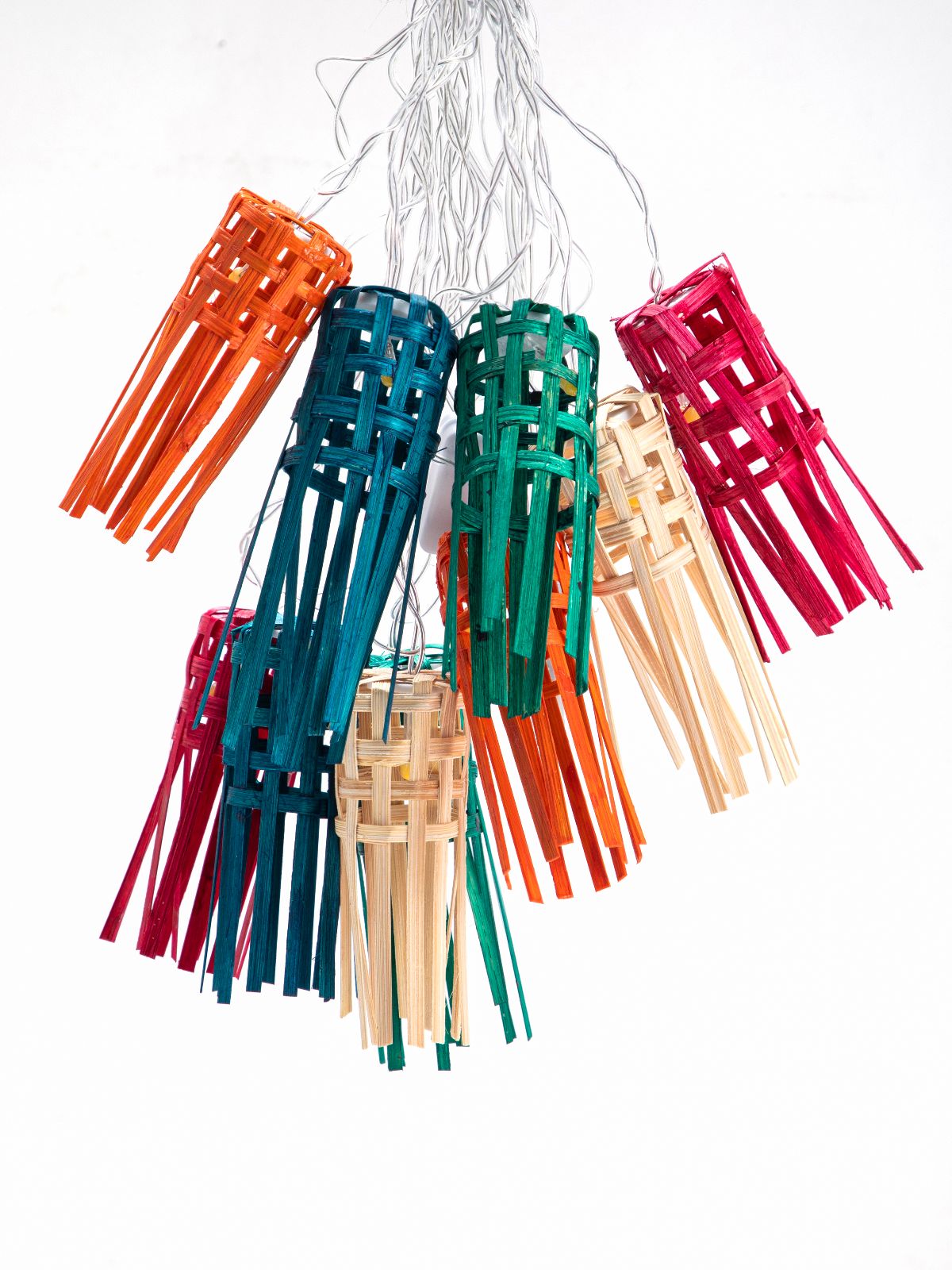 Multicoloured Frill Handcrafted bamboo String Light