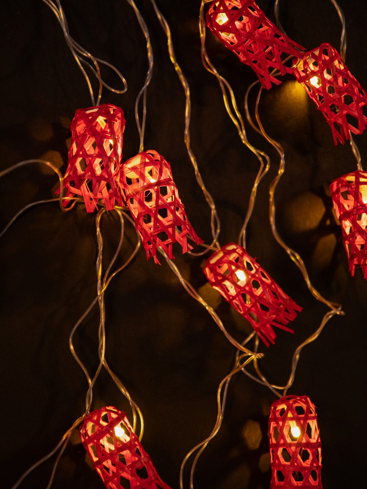 Bell Handcrafted bamboo String Light