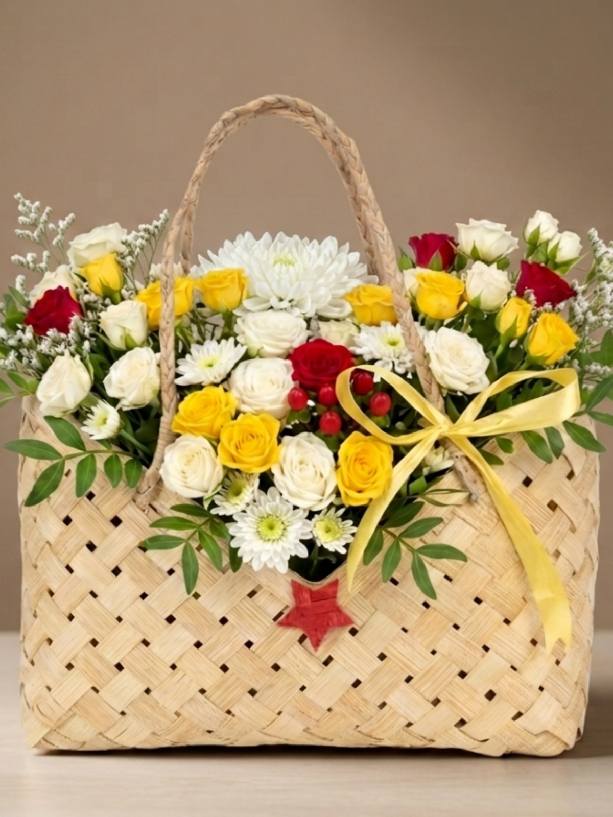 Totea Handcrafted Bamboo Basket