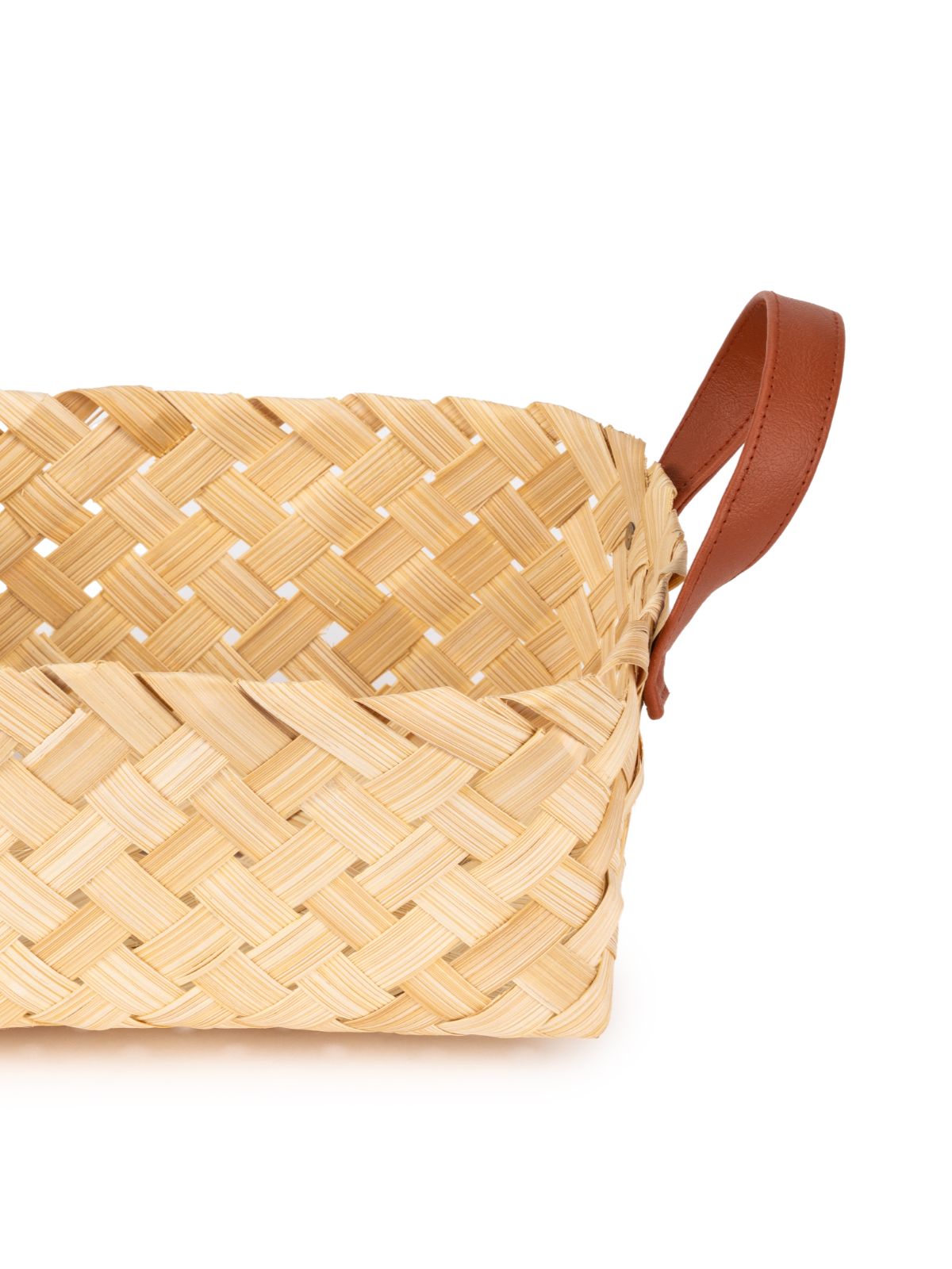 Veld Handcrafted Bamboo Basket with Handles