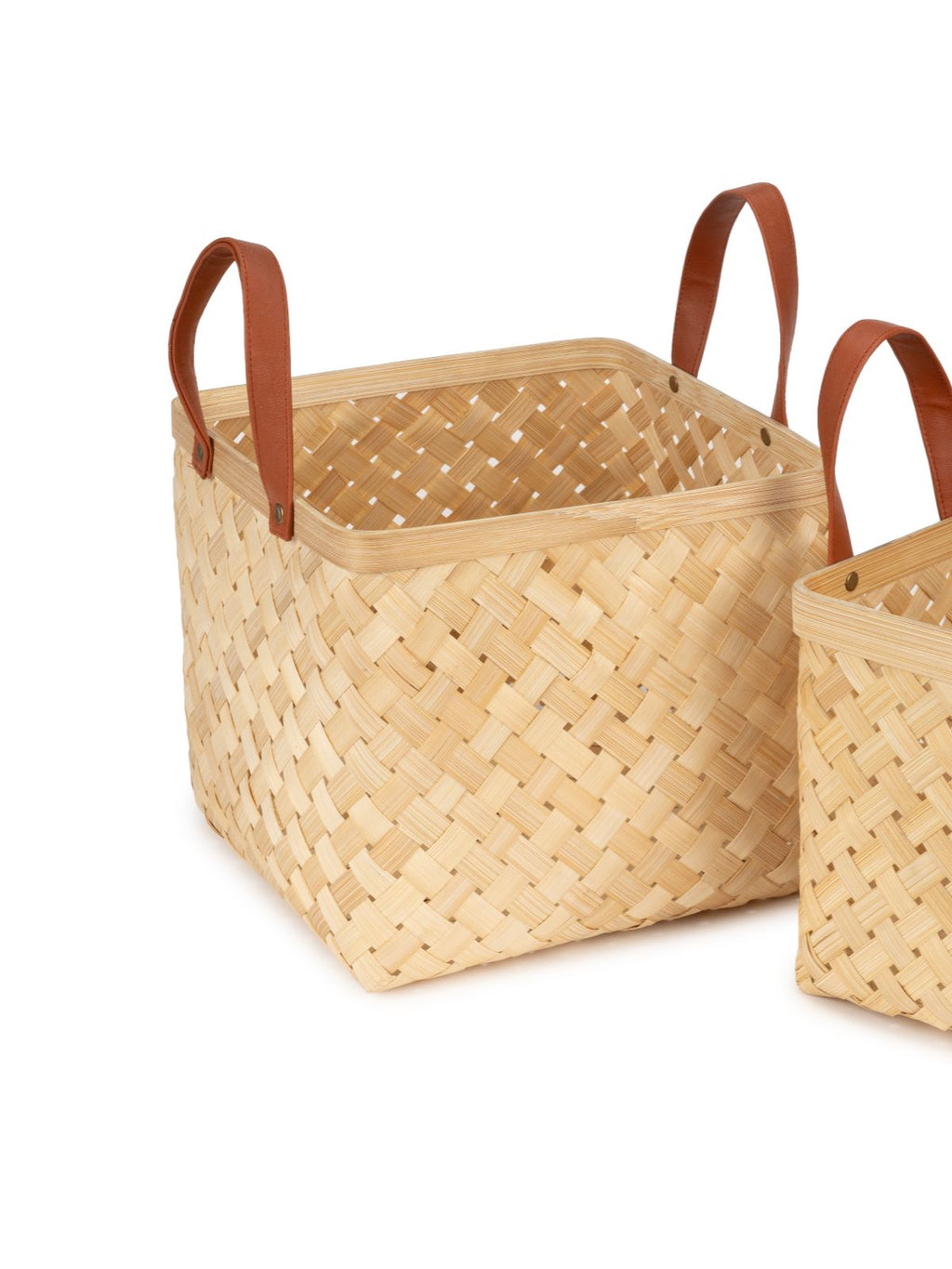 Eira Handcrafted Bamboo Basket - Large