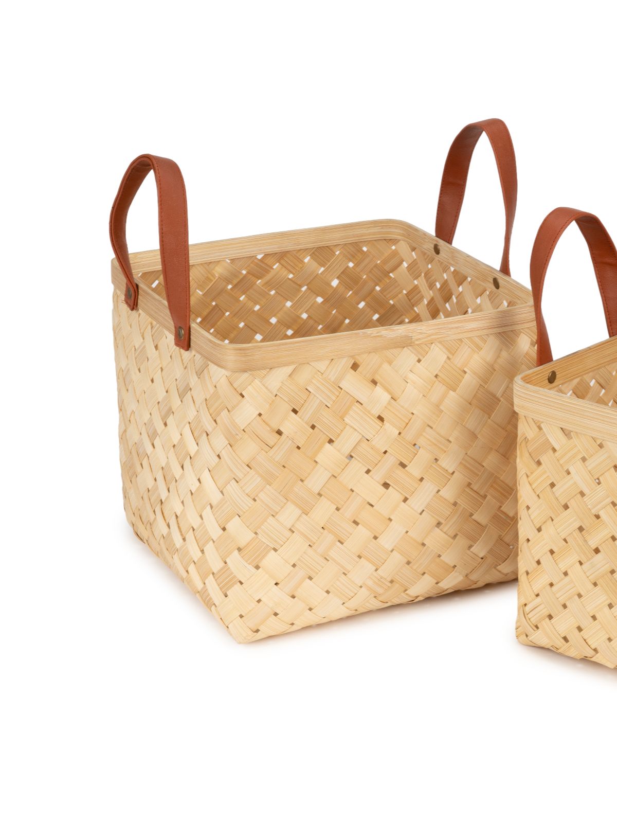 Eira Handcrafted Bamboo Basket - Large