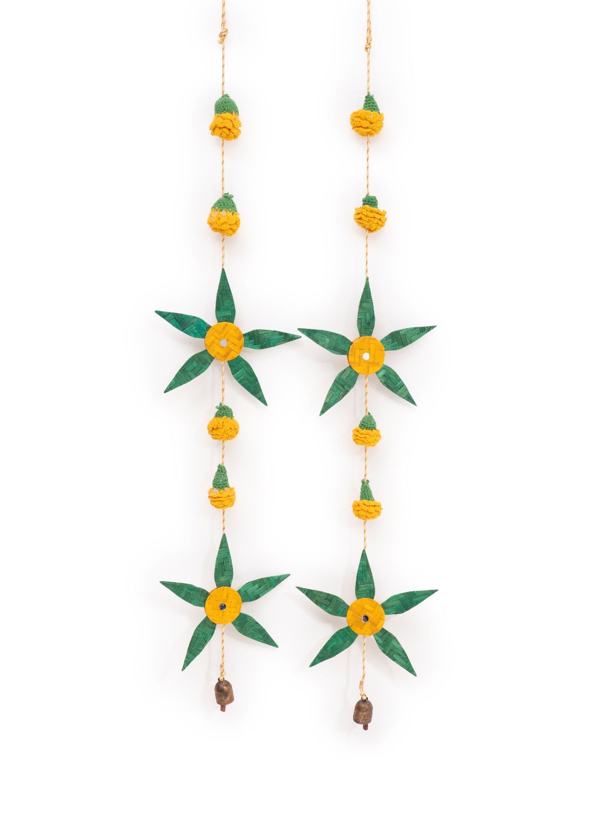 Aam Patta Handcrafted Bamboo Streamer - Set of 2