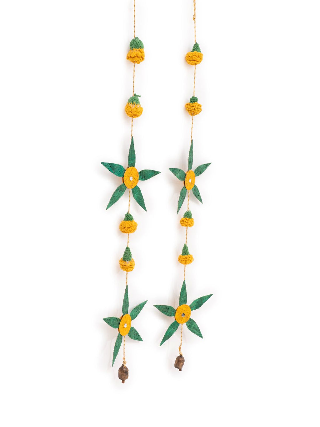 Aam Patta Handcrafted Bamboo Streamer - Set of 2