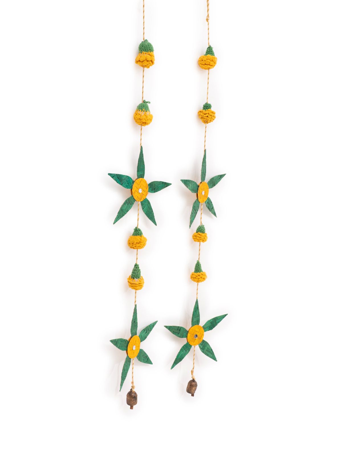 Aam Patta Handcrafted Bamboo Streamer - Set of 2