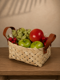 Veld Handcrafted Bamboo Basket with Handles