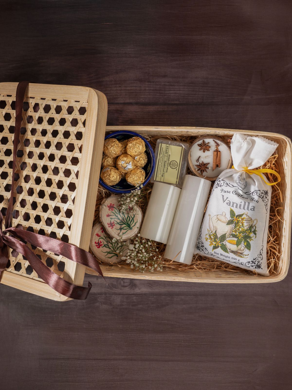Mira Handcrafted Bamboo Rectangular Box