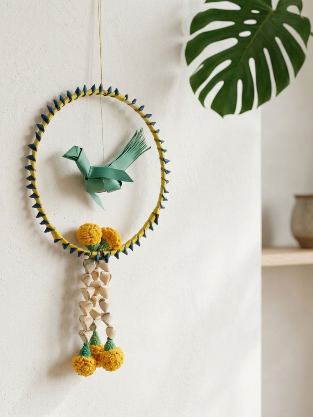 Chirraiya Handcrafted Palm Leaf Hanging