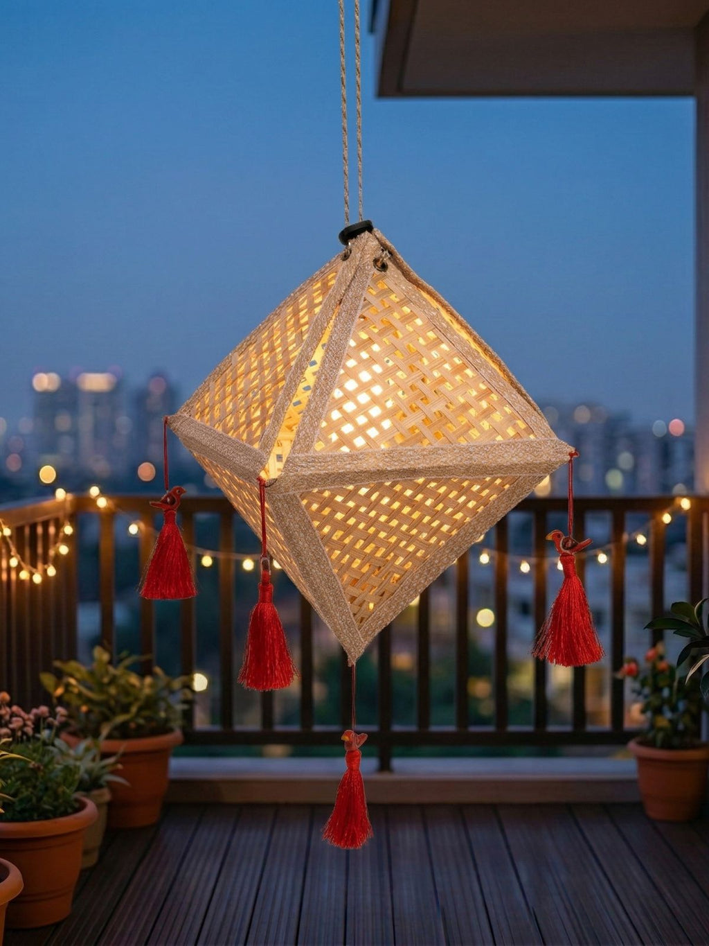 Jhoomar Handcrafted Bamboo Lantern