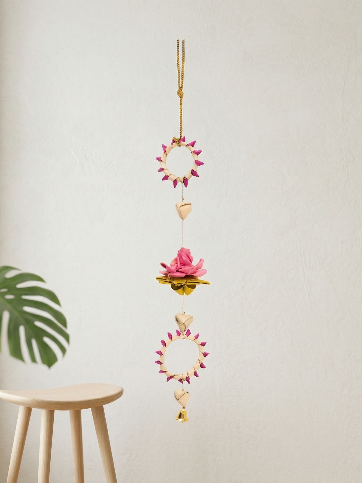 Pankhuri handcrafted Palm Leaf Hanging - Set of 2