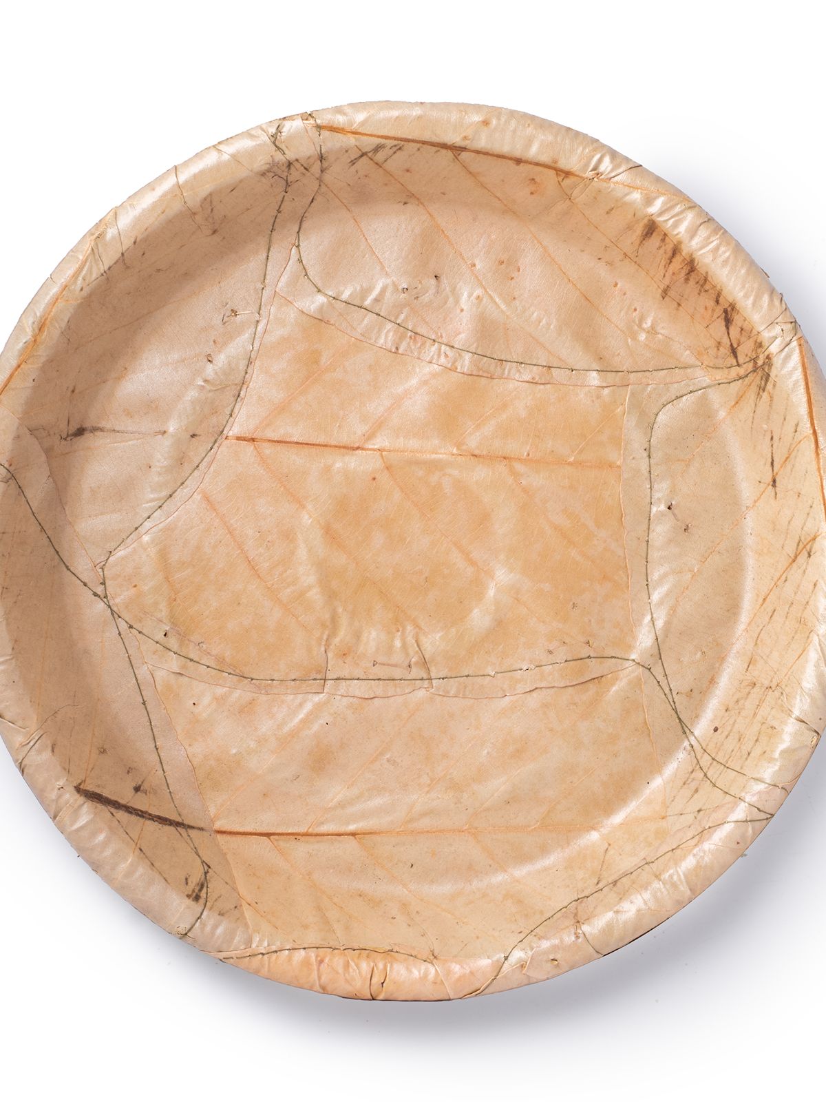 Biodegradable Multilayered Sal Leaf Round Plate - 20Pcs | 12 Inches