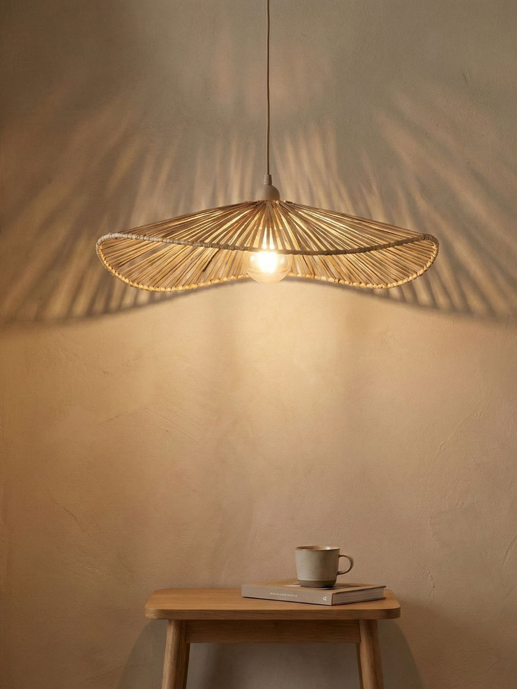 Petal handcrafted Banana Bark Lampshade