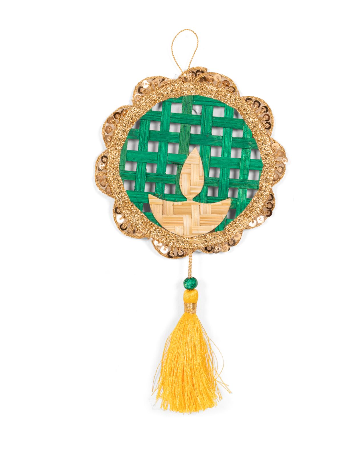 Deepak Handcrafted Bamboo Hanging - Set of 2