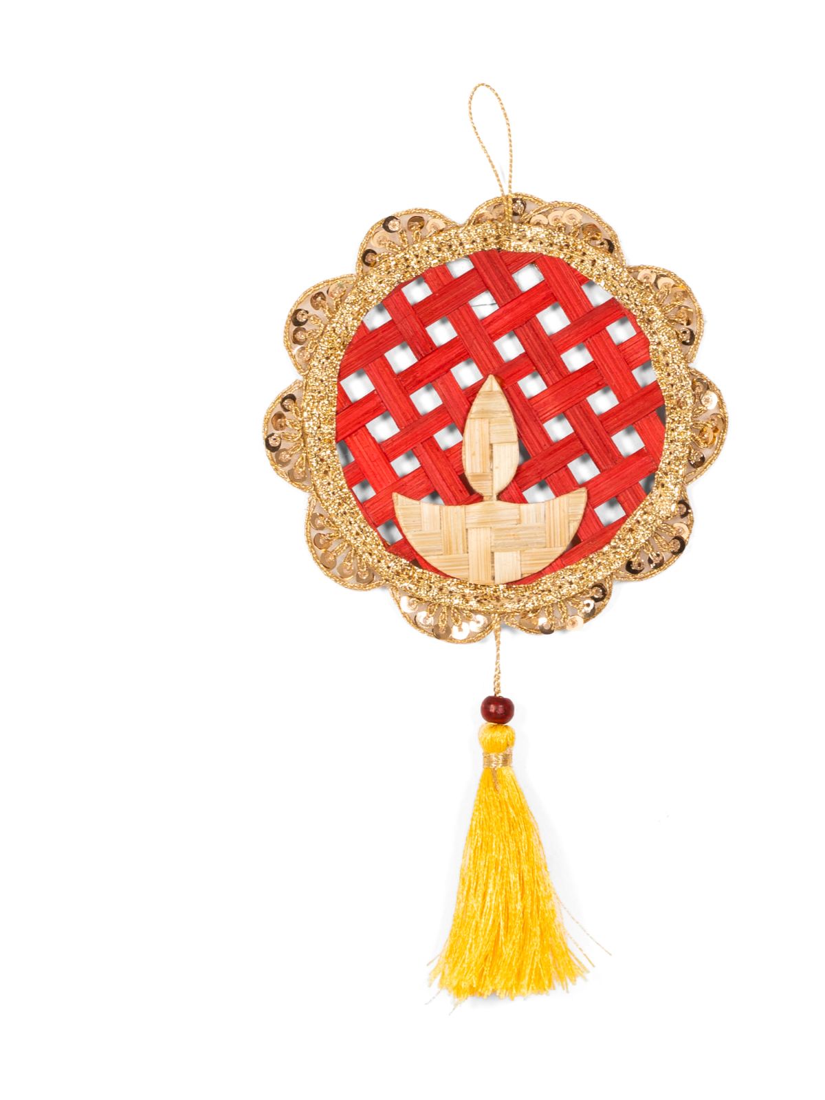 Deepak Handcrafted Bamboo Hanging - Set of 2