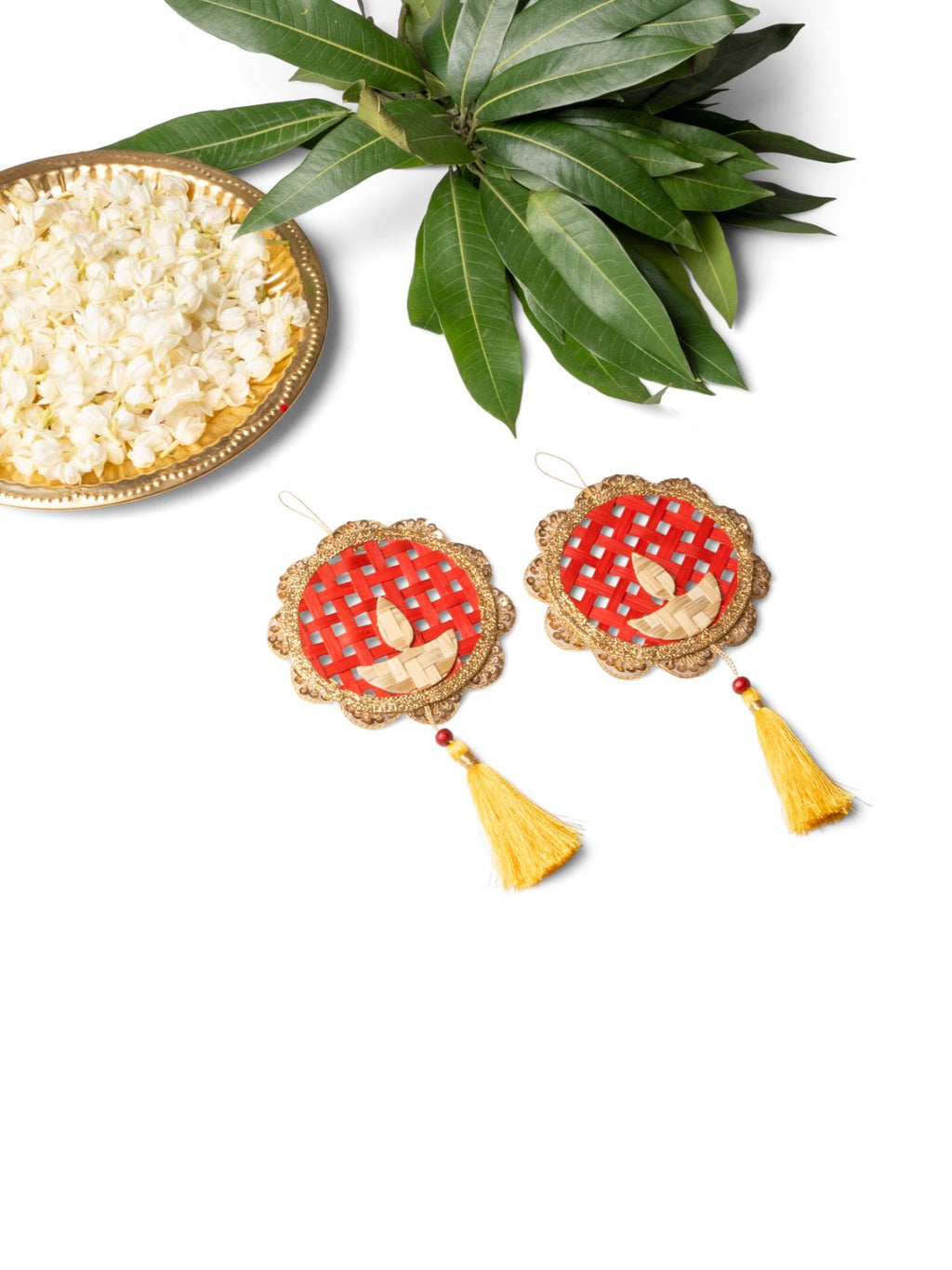 Deepak Handcrafted Bamboo Hanging - Set of 2