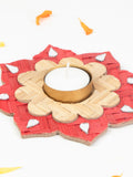 Phool Handcrafted Bamboo Rangoli Multicolor- Set of 2