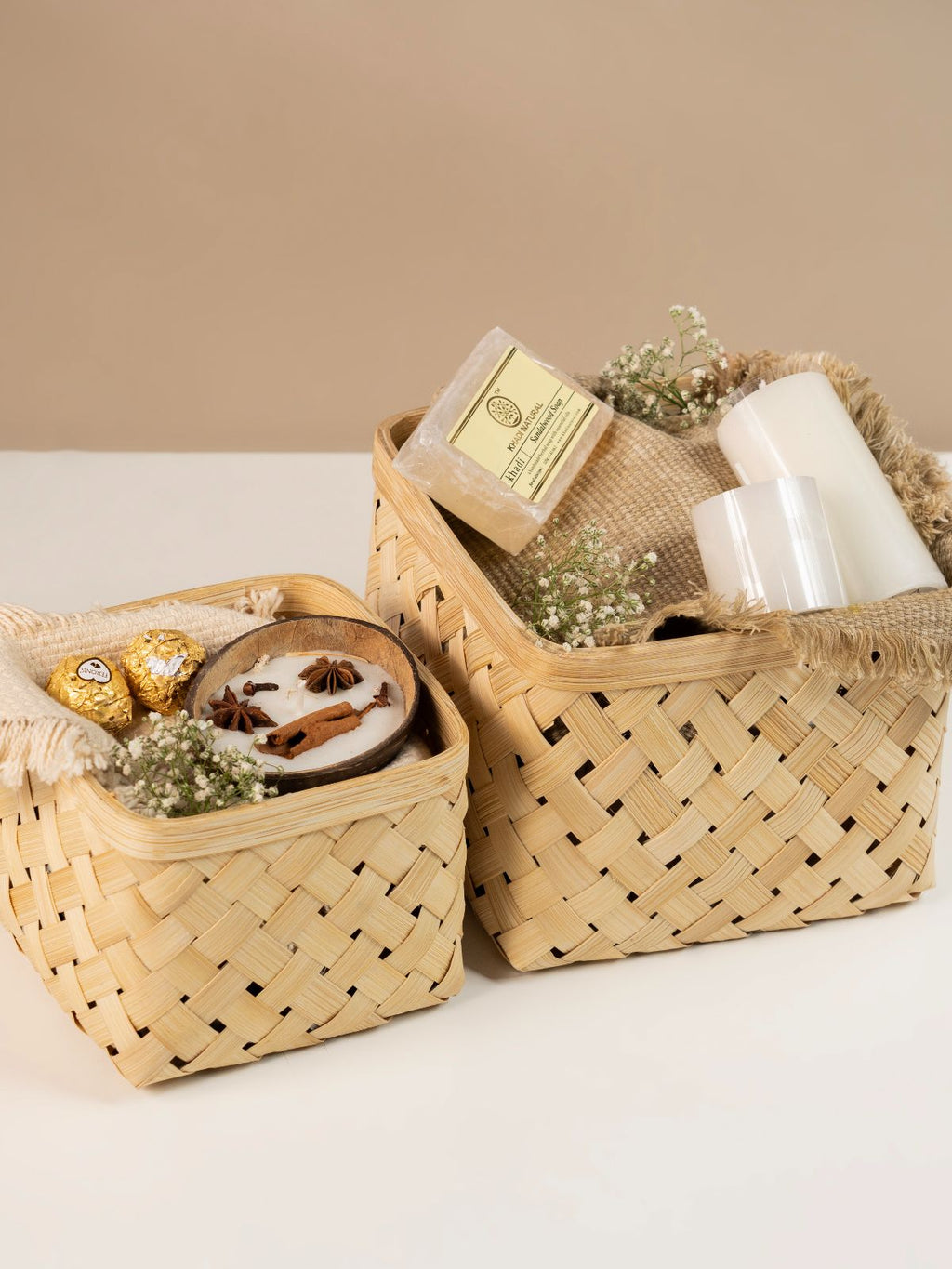 Aurea Handcrafted Bamboo Basket - Large - Greenkraft