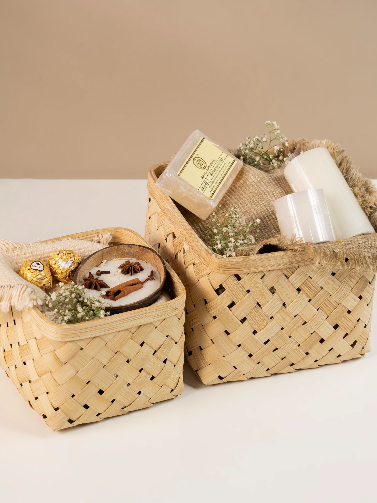 Aurea Handcrafted Bamboo Basket - Large - Greenkraft