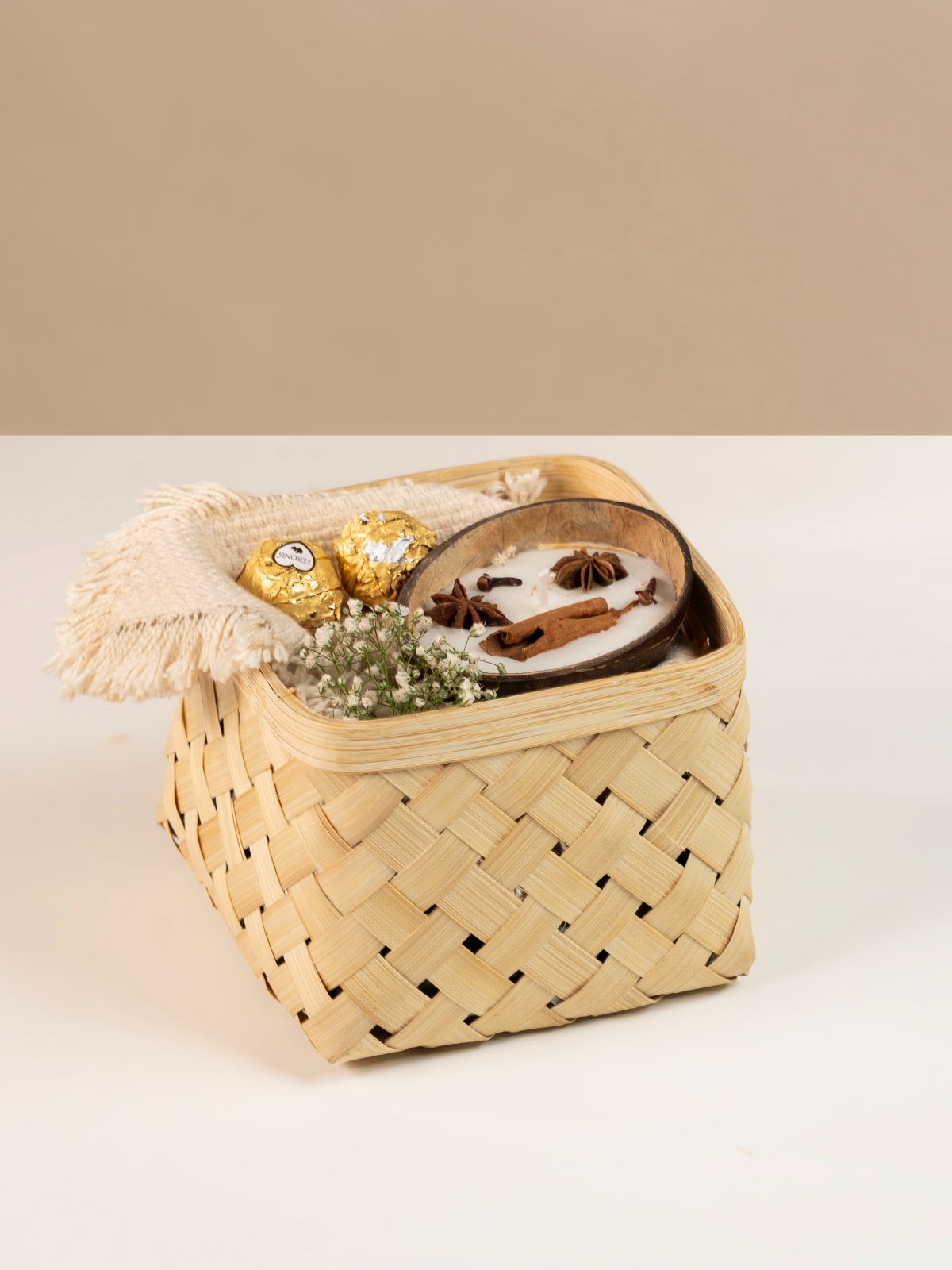 Aurea Handcrafted Bamboo Basket - Large - Greenkraft