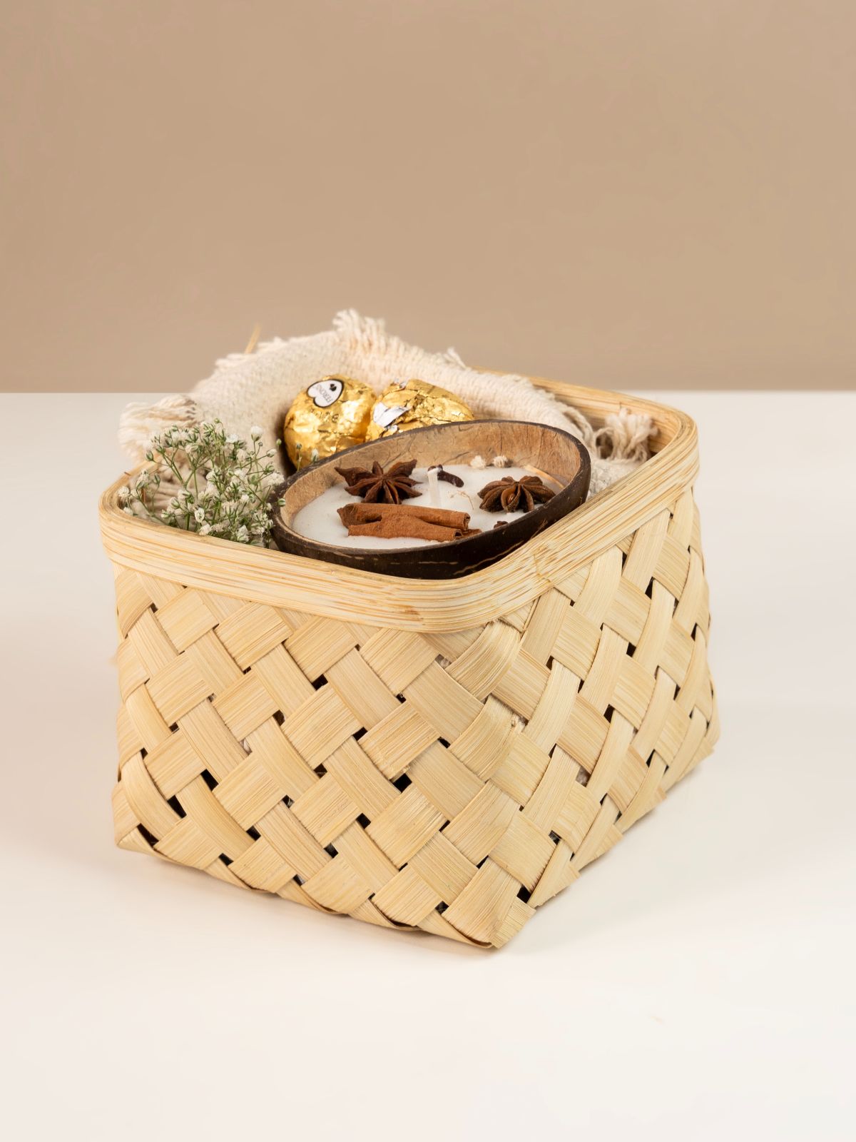 Aurea Handcrafted Bamboo Basket - Large - Greenkraft