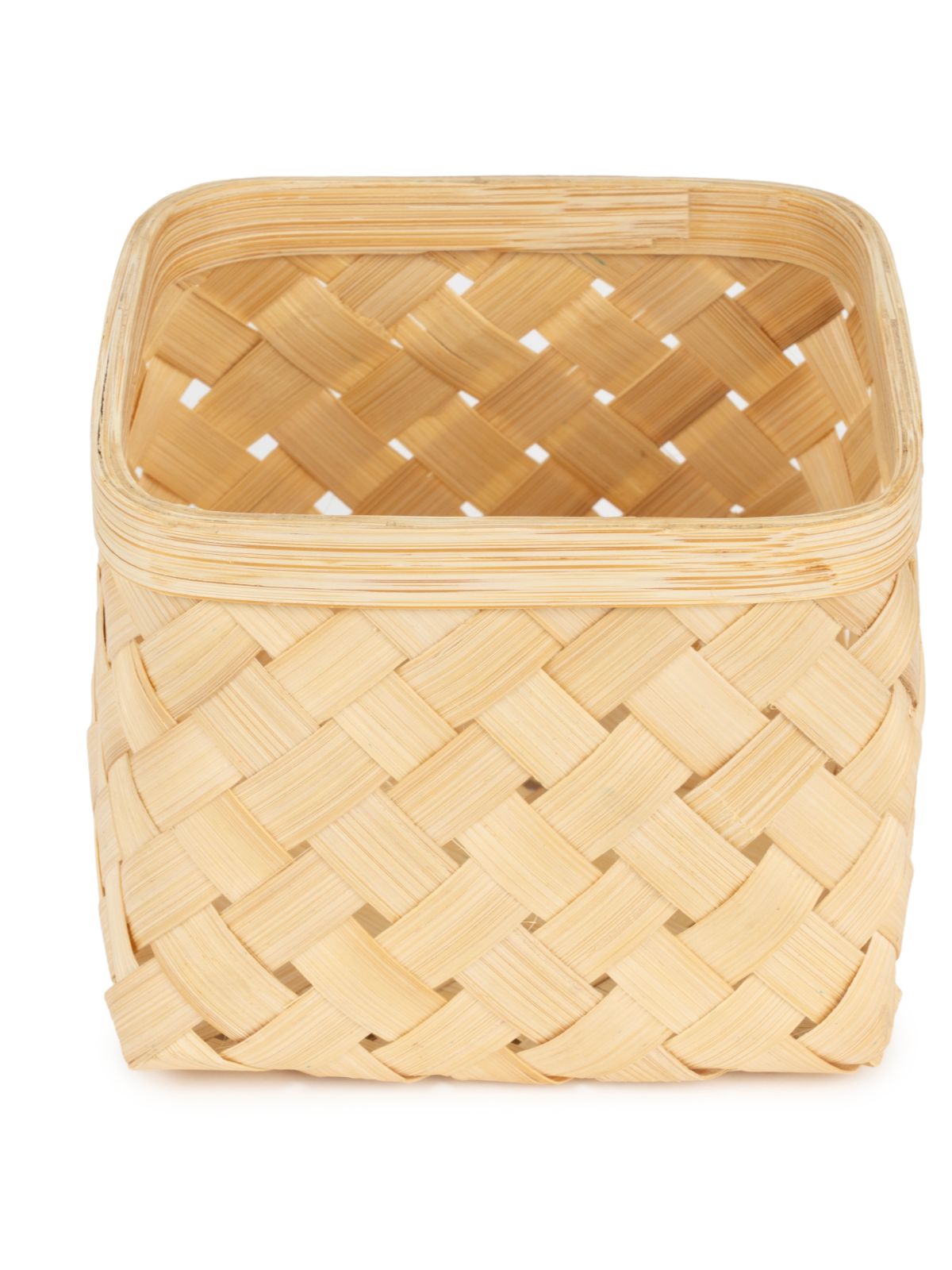 Aurea Handcrafted Bamboo Basket - Medium - Greenkraft