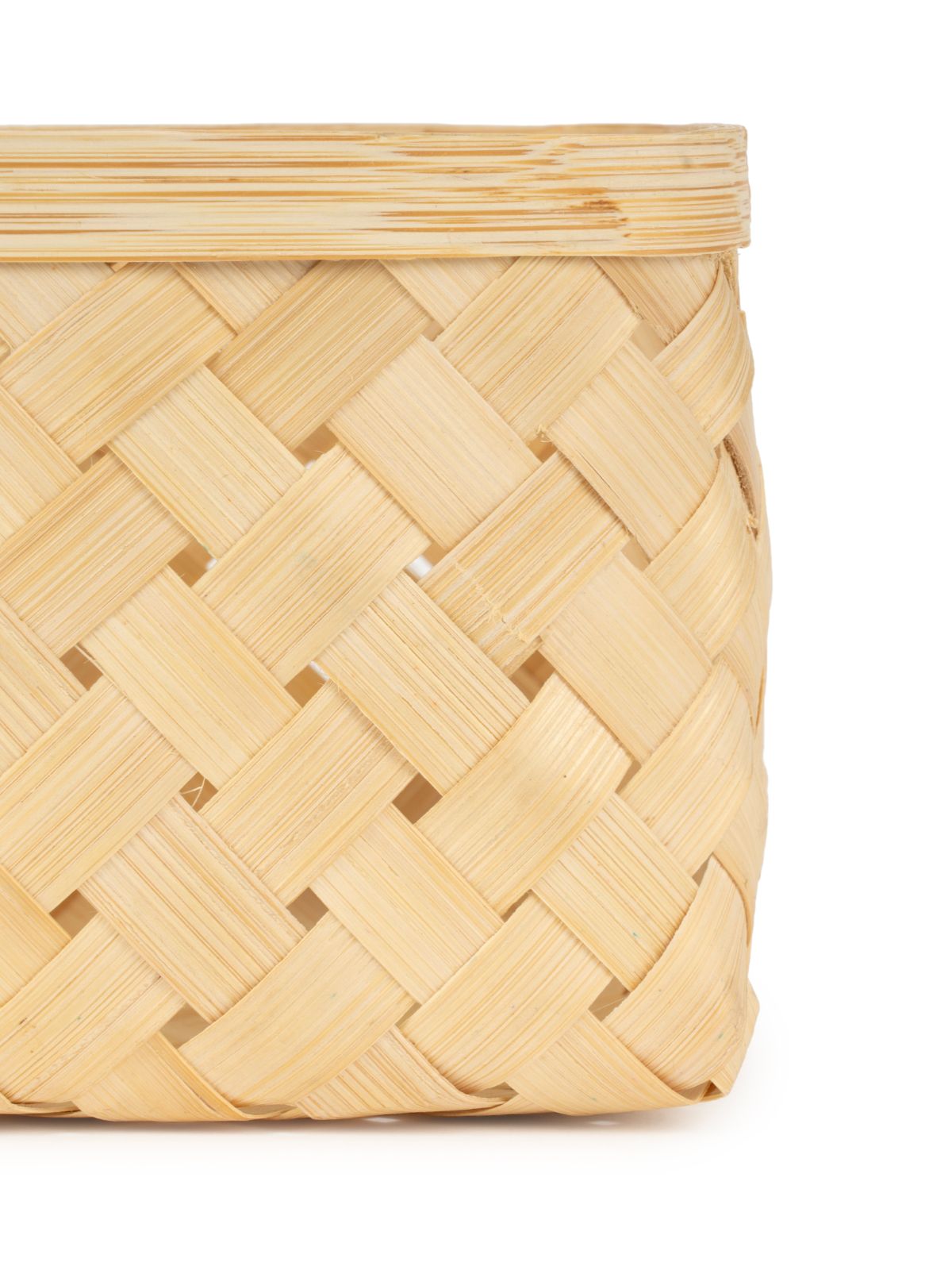 Aurea Handcrafted Bamboo Basket - Medium - Greenkraft