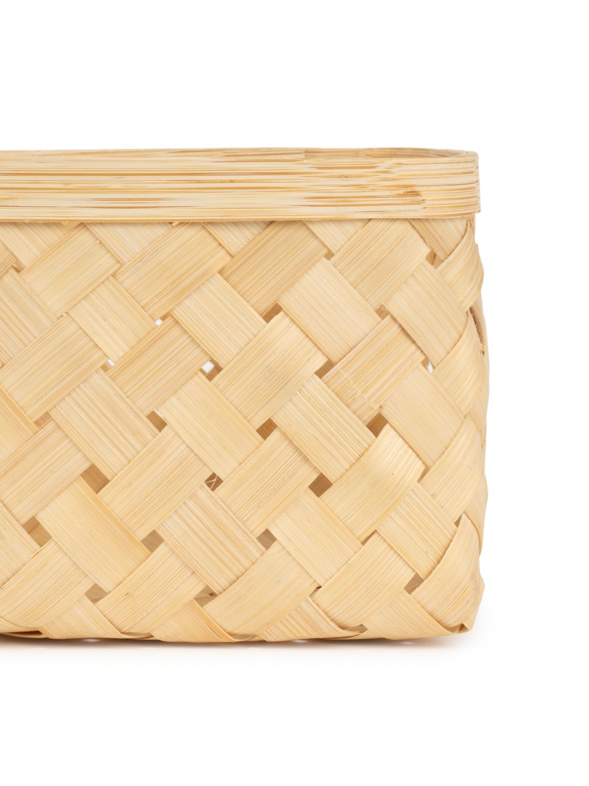Aurea Handcrafted Bamboo Basket - Medium - Greenkraft