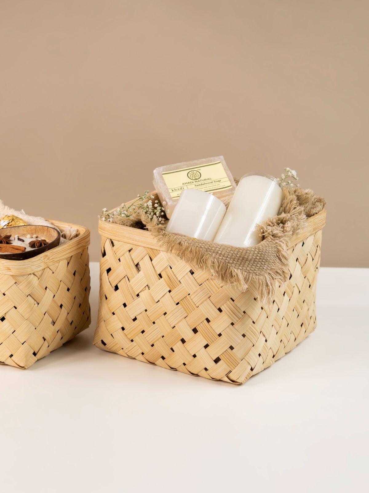 Aurea Handcrafted Bamboo Basket - Medium - Greenkraft
