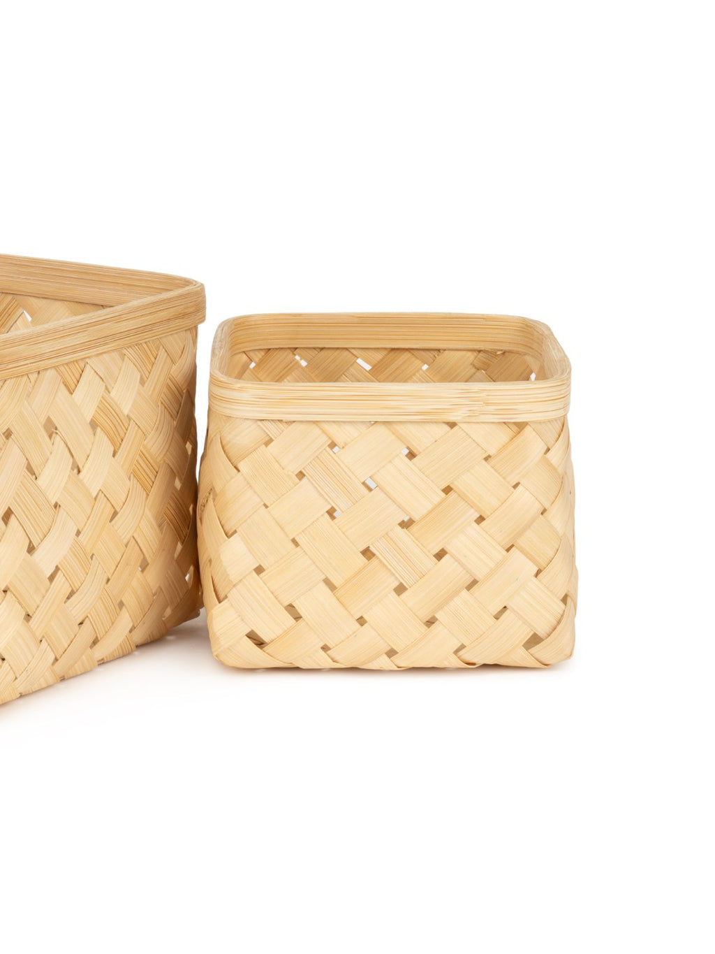 Aurea Handcrafted Bamboo Basket - Medium - Greenkraft