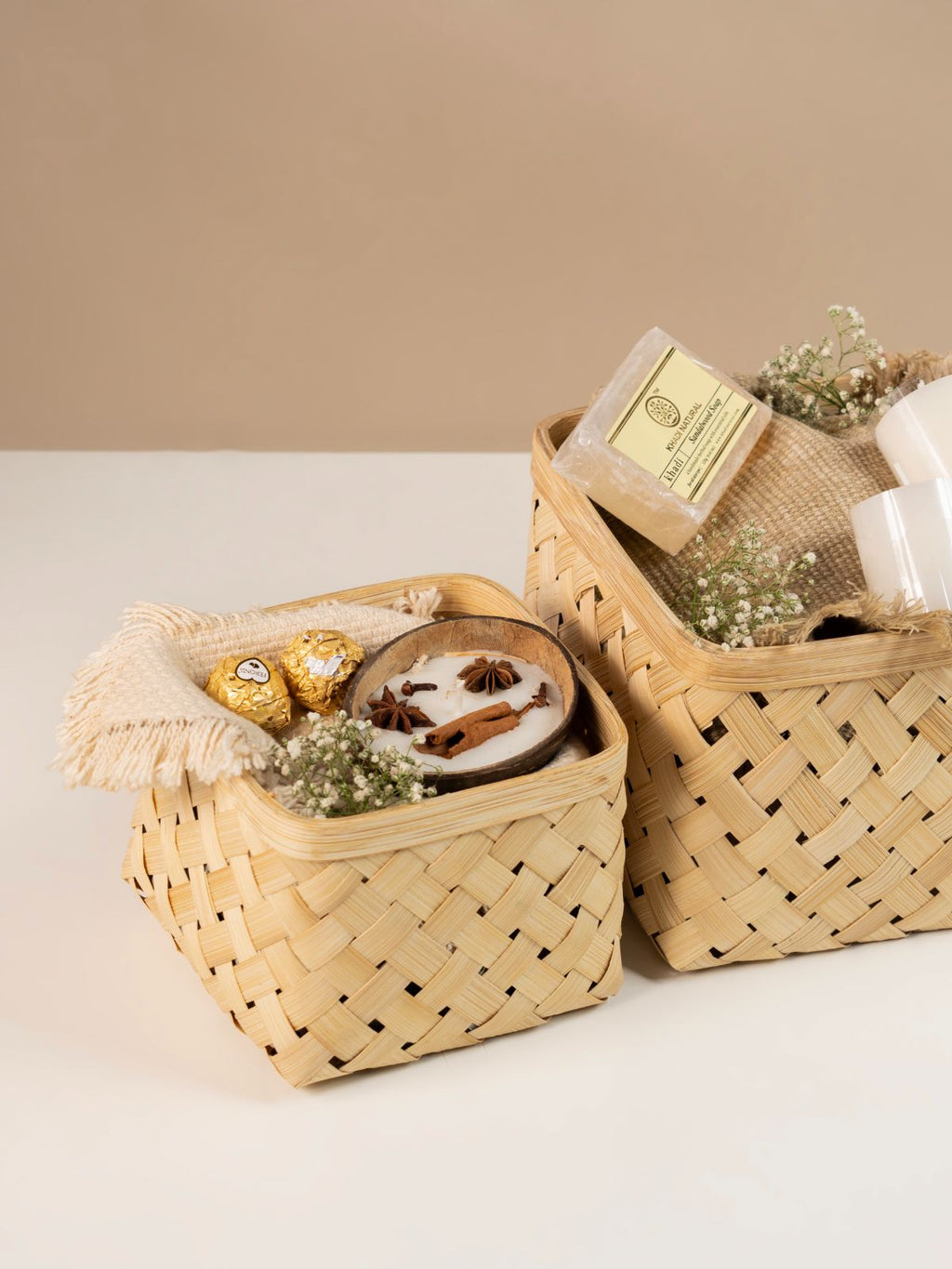 Aurea Handcrafted Bamboo Basket - Medium - Greenkraft