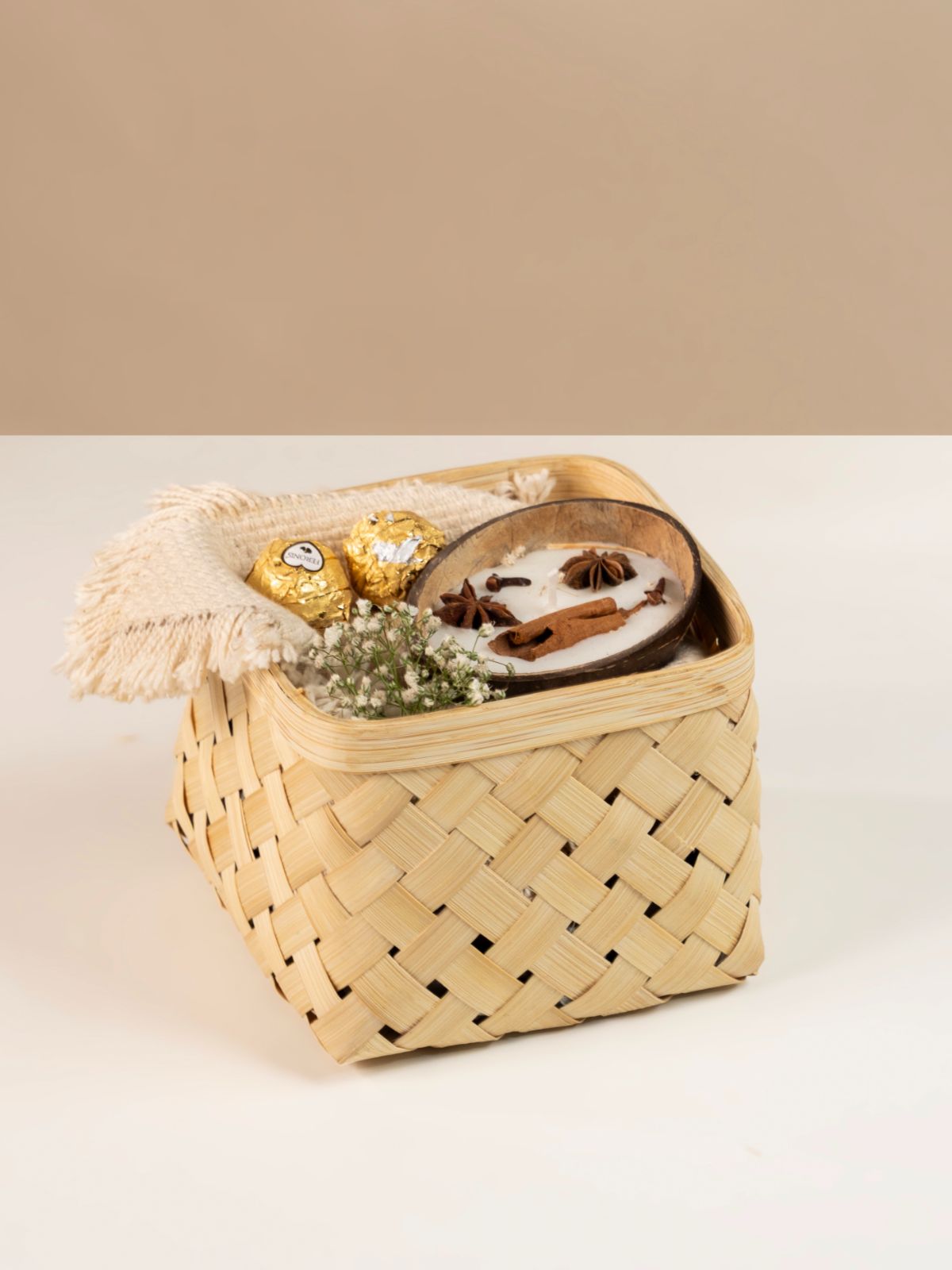 Aurea Handcrafted Bamboo Basket - Medium - Greenkraft