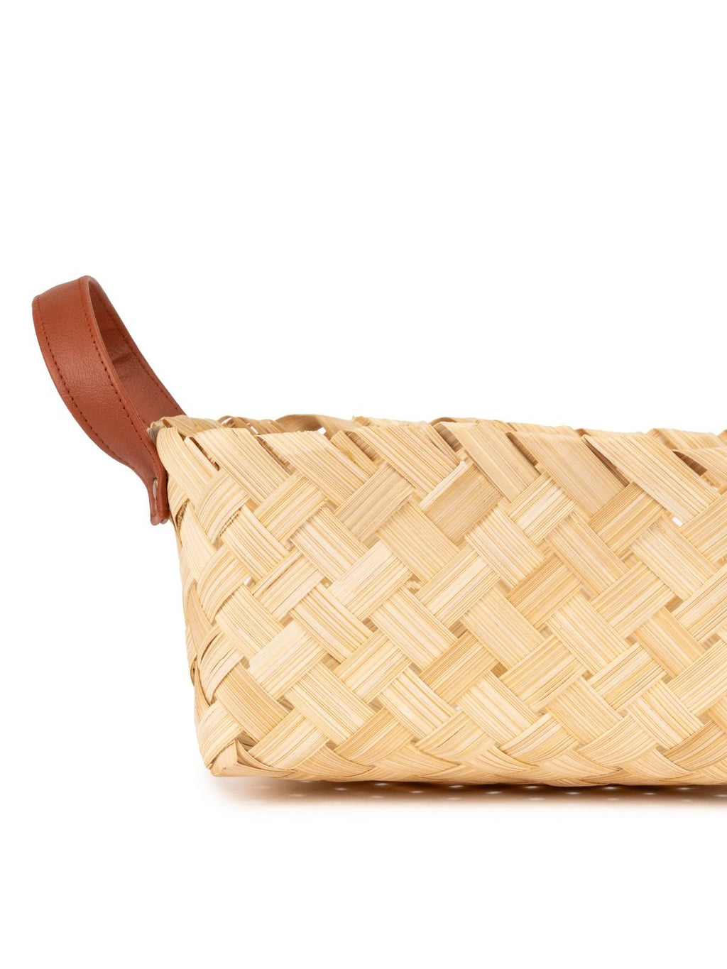 Avella Handcrafted Bamboo Basket with Handles - Large - Greenkraft