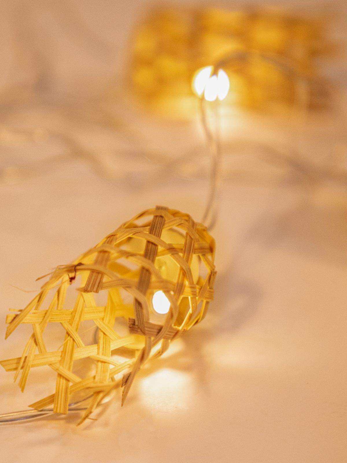 Bell Handcrafted bamboo String Light - Greenkraft