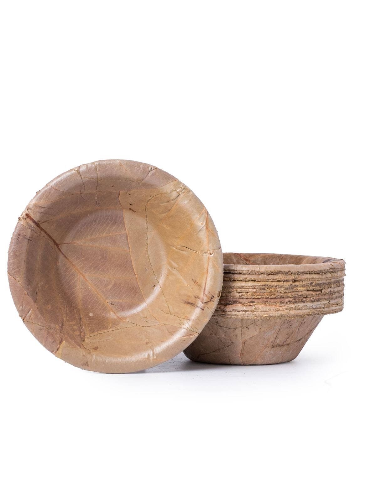 Biodegradable Multilayered Sal Leaf Bowl- 25 pcs | 5 Inches - Greenkraft