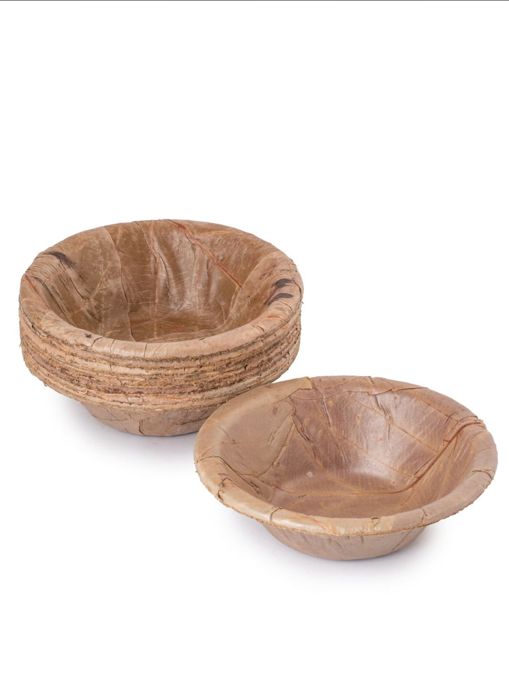Biodegradable Multilayered Sal Leaf Bowl- 25 pcs | 5 Inches - Greenkraft