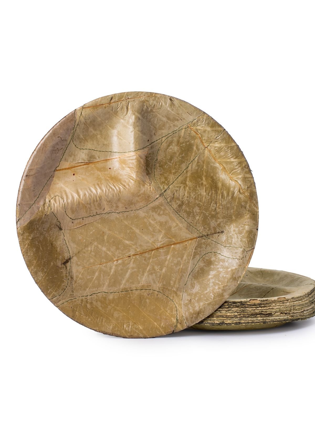 Biodegradable Multilayered Sal Leaf Round Plate - 20pcs | 8 Inches - Greenkraft