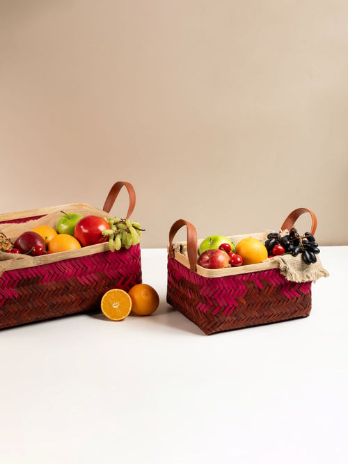 Blush Handcrafted Bamboo Tray - Large - Greenkraft