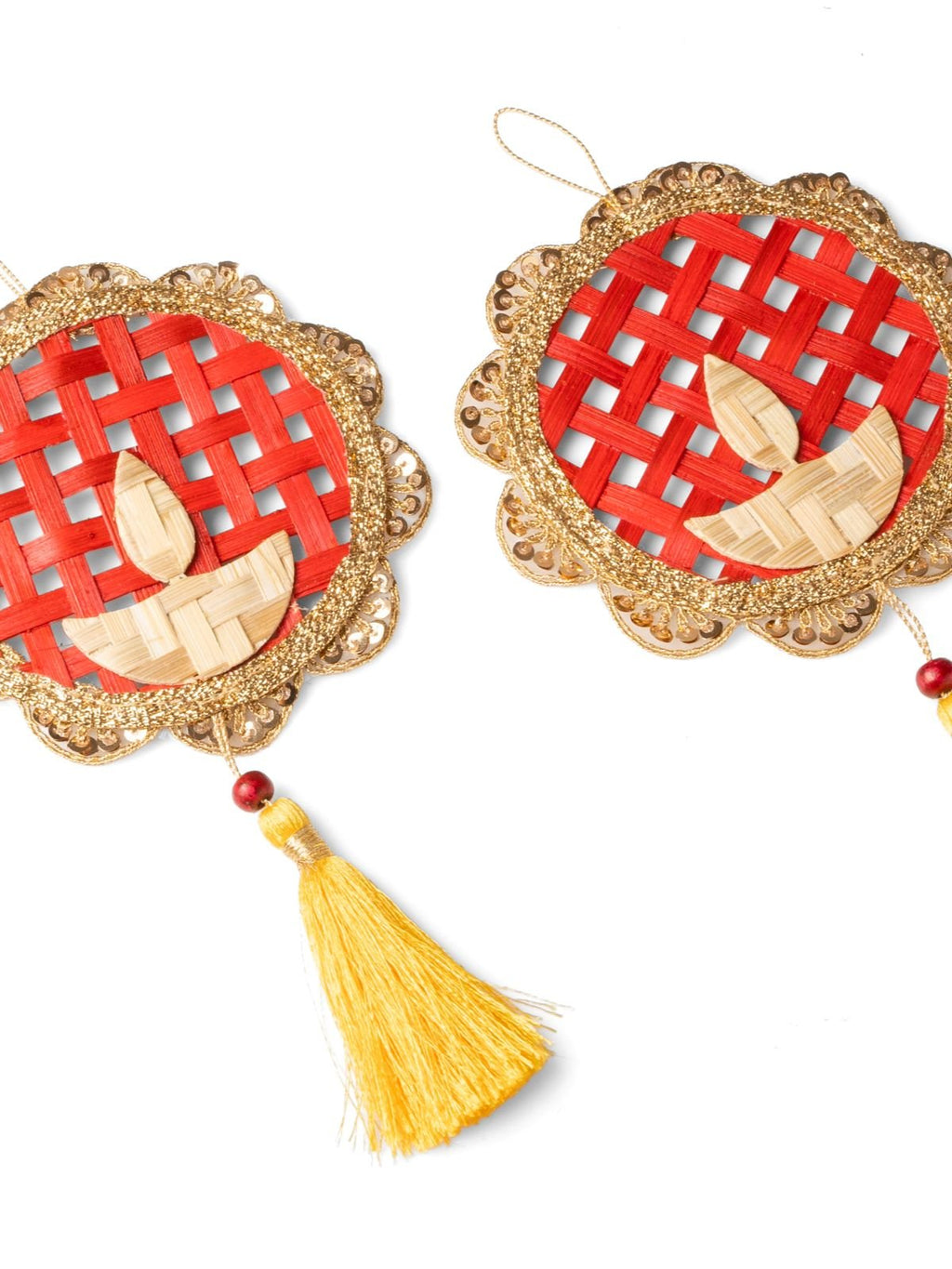 Deepak Handcrafted Bamboo Hanging - Set of 2 - Greenkraft