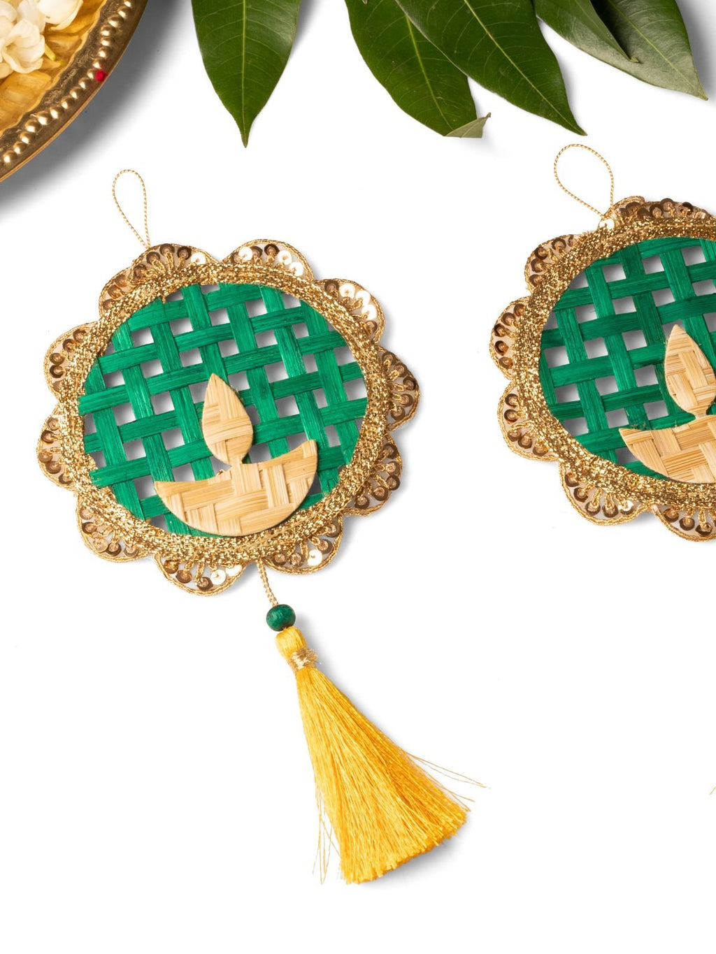 Deepak Handcrafted Bamboo Hanging - Set of 2 - Greenkraft