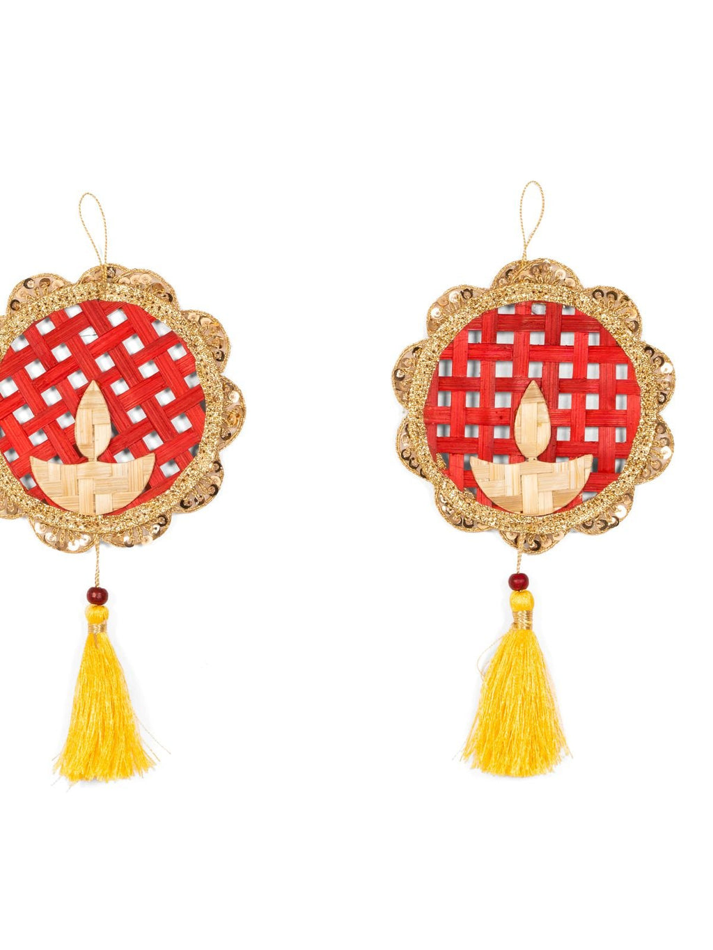 Deepak Handcrafted Bamboo Hanging - Set of 2 - Greenkraft