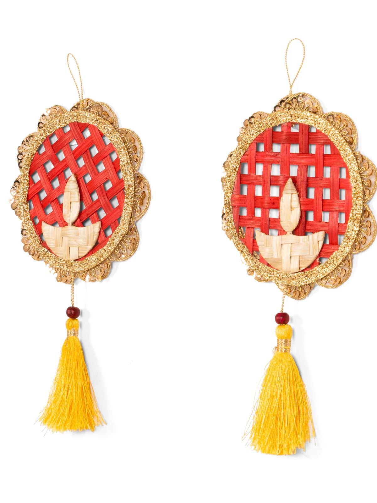 Deepak Handcrafted Bamboo Hanging - Set of 2 - Greenkraft