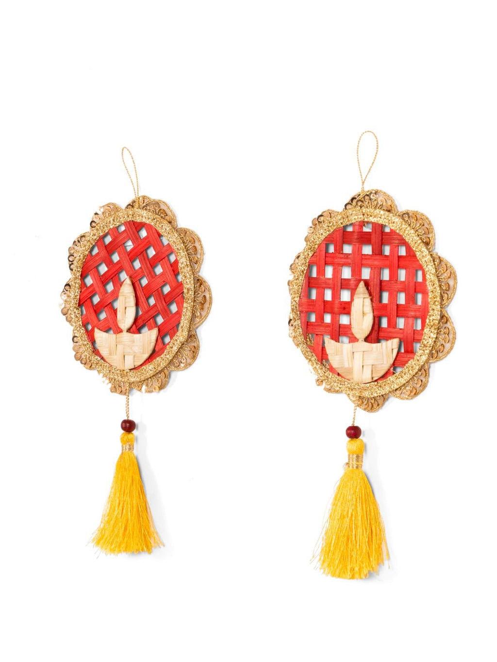 Deepak Handcrafted Bamboo Hanging - Set of 2 - Greenkraft