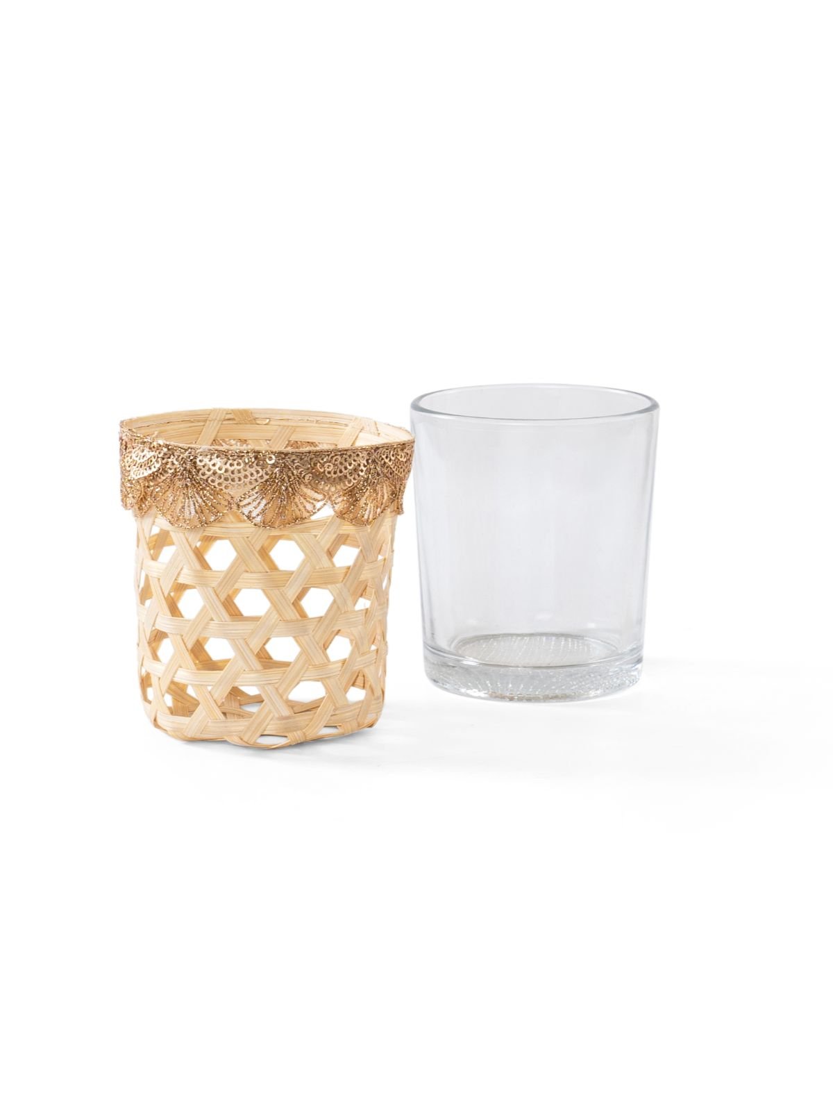 Deepam Handcrafted Bamboo Tealight - Set of 2 - Greenkraft