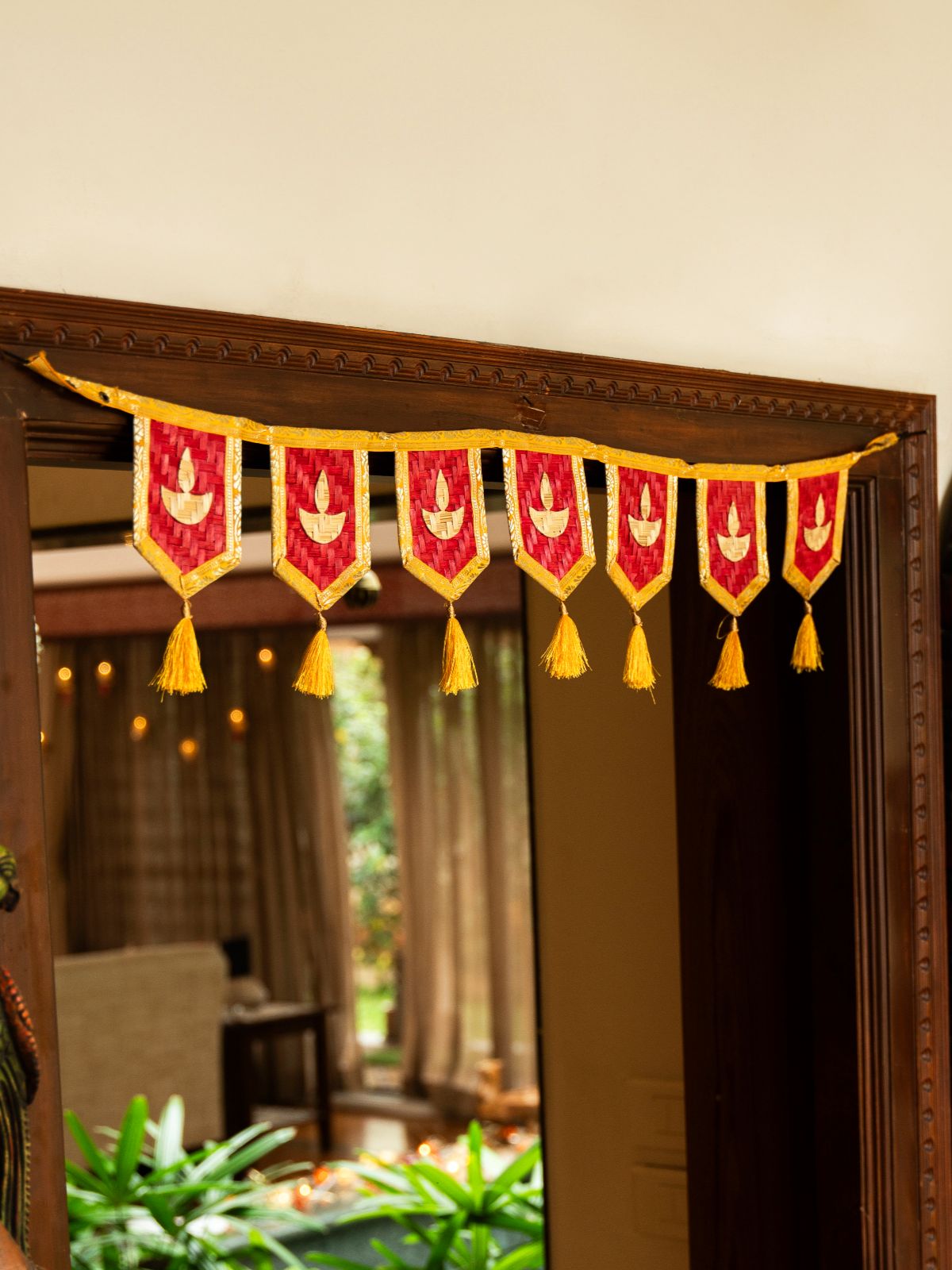 Diya Handcrafted Bamboo Toran - Greenkraft