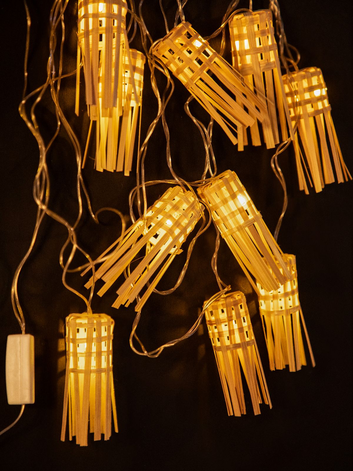 Frill Handcrafted bamboo String Light - Greenkraft
