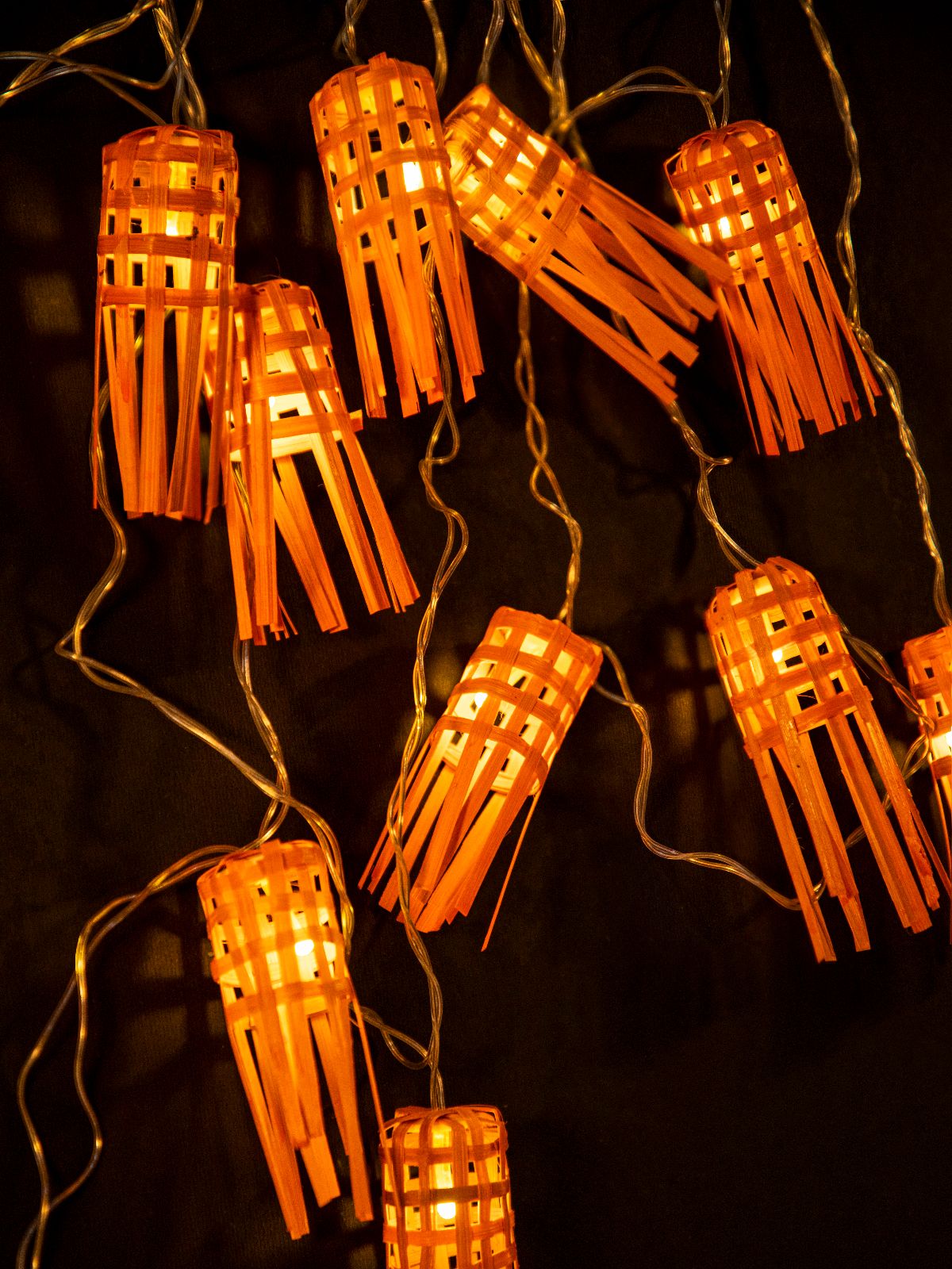 Frill Handcrafted bamboo String Light - Greenkraft