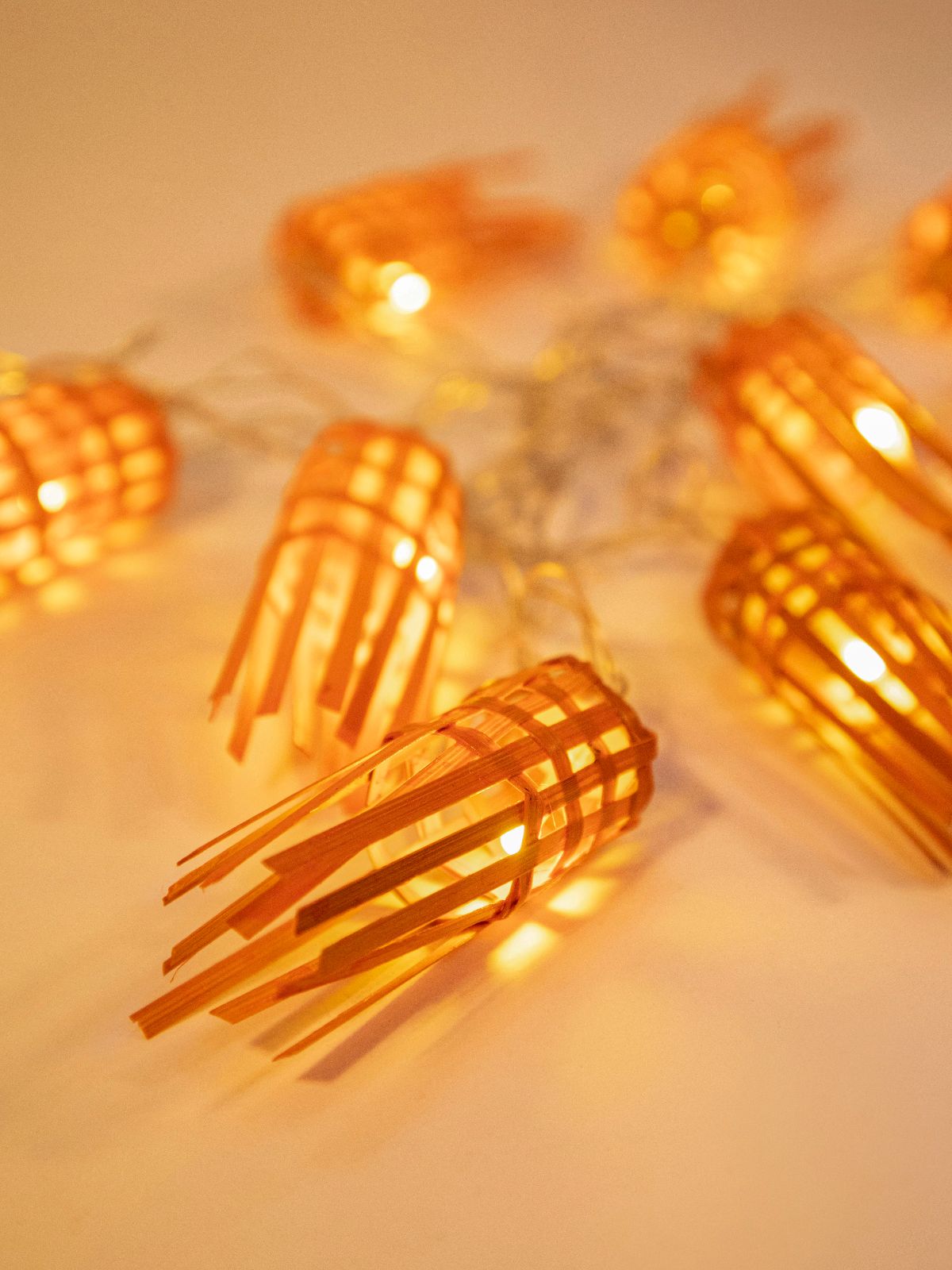 Frill Handcrafted bamboo String Light - Greenkraft