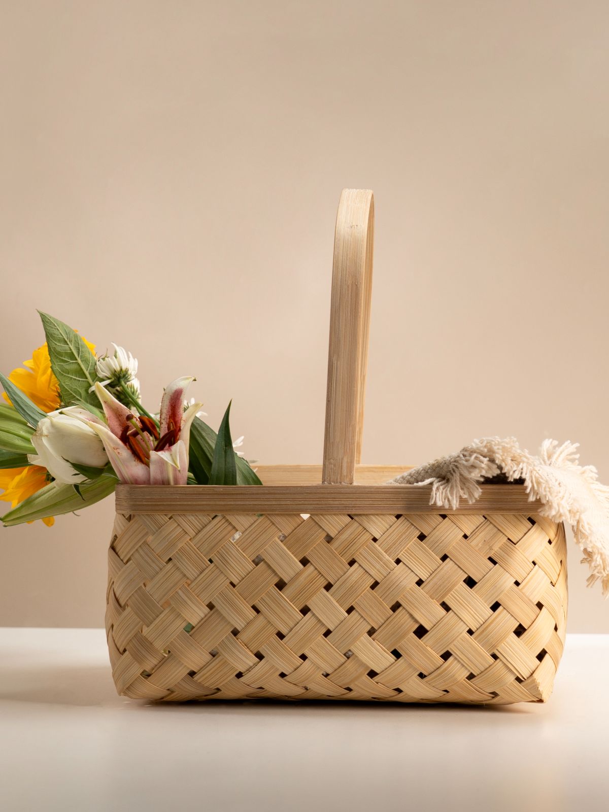 Kinto Handcrafted Bamboo Basket - Greenkraft