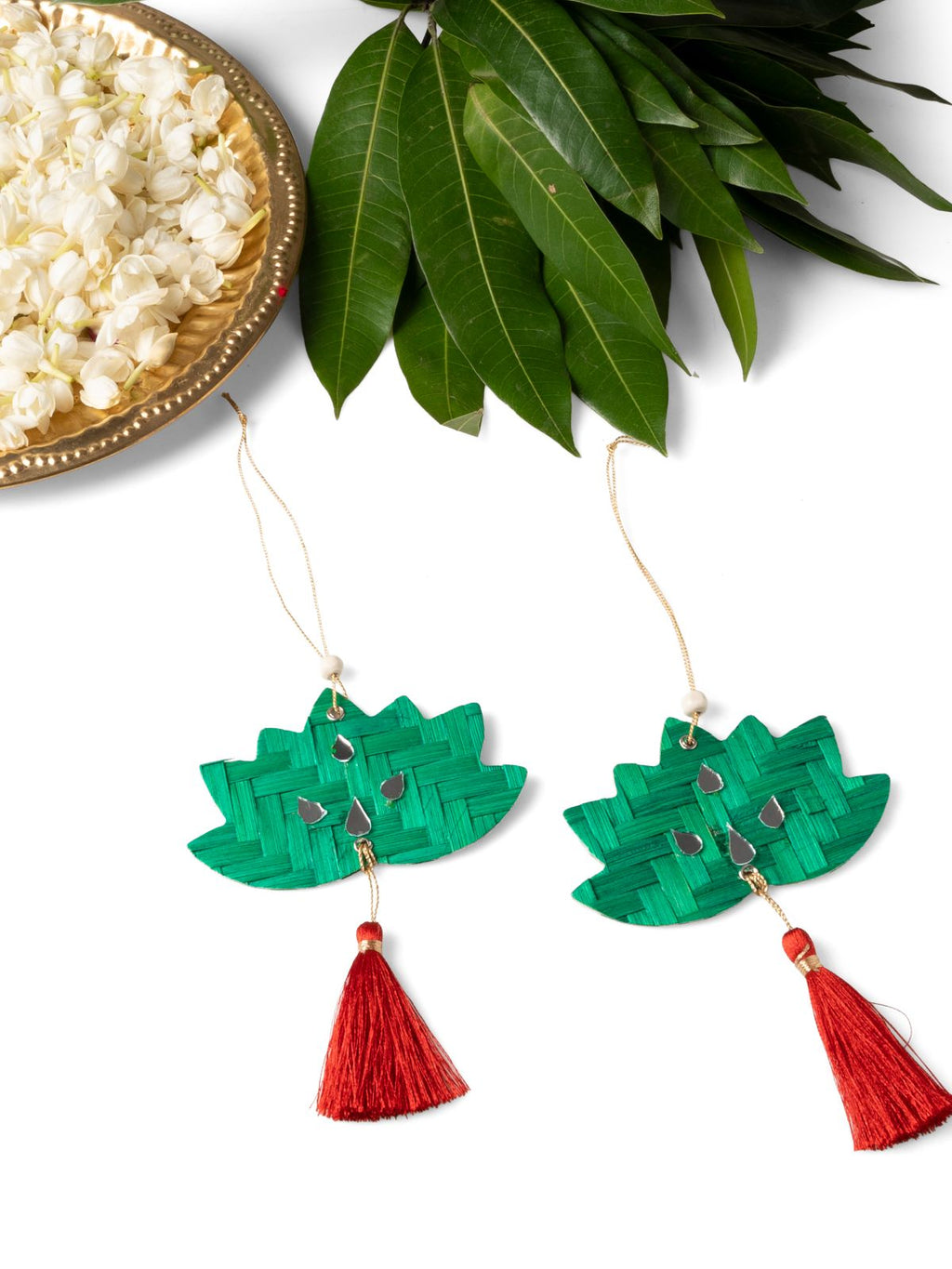 Lotus Handcrafted Bamboo Hanging - Set of 4 - Greenkraft